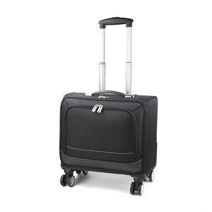 Luxury water resistance polyester travel bag hand trolley cabin crew size carry on luggage suitcase