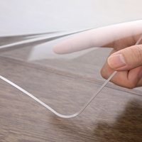 Nappe en PVC transparente de 2 mm d'épaisseur, douce, personnalisable, en rouleaux pour l'emballage et la fourniture