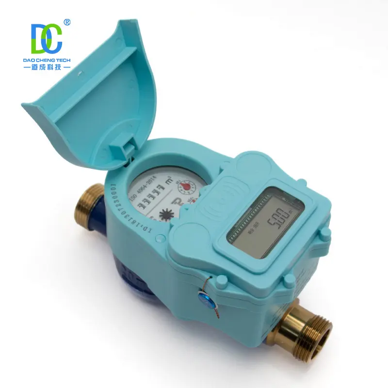 Slimme Prepaid Watermeters Met Prepaid Kaarten Digitale Display Waterstroom Meter