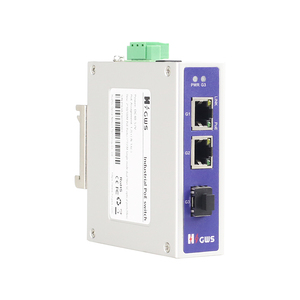 GWS thương hiệu 3-Port đầy đủ Gigabit công nghiệp <span class=keywords><strong>PoE</strong></span> chuyển đổi hỗ trợ DC cung cấp điện kép đầu vào và Din Rail gắn - Product Image 3