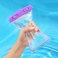 Vente directe d'usine, pochette pour téléphone portable étanche IPX8, natation, universelle, PVC transparent, sac étanche pour téléphone portable avec cordon