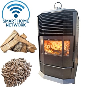 Horno Inteligente de Doble Combustible (Pellets y Leña) con Control WiFi, Potencia de 30kw, para Cocinar y Calefacción en Interiores - Product Image 2