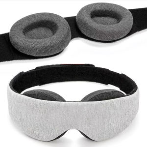 Masque 3D pour <span class=keywords><strong>les</strong></span> yeux réglable, masque oculaire bloquant la lumière avec des coussinets détachables, masque de sommeil confortable, accessoire - Product Image 2