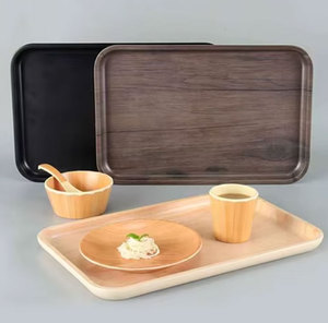 Plateau de service HCMA pour thé, café, petit-déjeuner, collations, <span class=keywords><strong>vaisselle</strong></span> décorative de cuisine disponible chez Worldwide Supply - Product Image 2