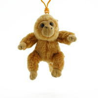 Porte-clés pendentif en peluche tigre de dessin animé, en coton PP et coton matelassé, multifonctionnel, vente en gros