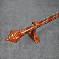 Ensemble de tringles à rideaux revêtues de 28MM, en fer, pour fenêtre, vente en gros