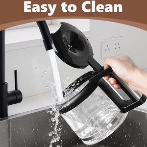 Jarra de Vidrio de Repuesto para <span class=keywords><strong>Cafetera</strong></span> de 10 Tazas, Compatible con De'Longhi COM532M 3066 3067 3093, para <span class=keywords><strong>Cafetera</strong></span> Espresso - Product Image 4