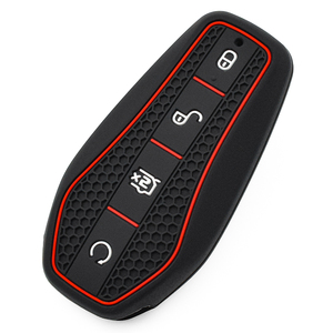 Funda Protectora de <span class=keywords><strong>Silicona</strong></span> Negra para <span class=keywords><strong>Llave</strong></span> de Coche, Resistente, Suave e Impermeable, con 4 Botones, para Reemplazo de Llaves de Vehículos - Product Image 2
