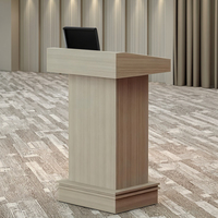 Mobilier de bureau en gros en bois Speech Speaking Podium, Président simple de haute qualité Welcome Church Conference Podium