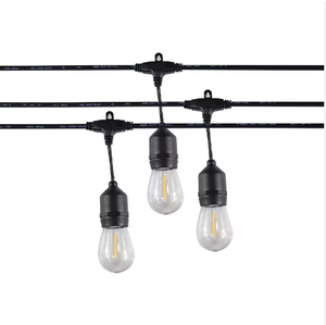 Support de lampe E27 en caoutchouc étanche IP65, prise d'ampoule extérieure résistante aux intempéries, éclairage feston - Product Image 1