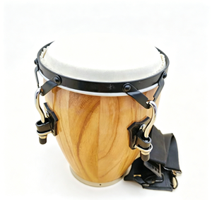Instrumento Musical de Percusión Orff al por Mayor, Tambor Conga de Madera Sólida de 8 Pulgadas con Piel de Oveja para Entretenimiento Musical Infantil - Product Image 1