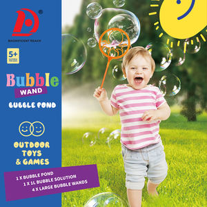 HUADA Ensemble <span class=keywords><strong>de</strong></span> jouets pour enfants pour l'extérieur Baguette à <span class=keywords><strong>bulles</strong></span> amusante Jeu à <span class=keywords><strong>bulles</strong></span> <span class=keywords><strong>de</strong></span> <span class=keywords><strong>savon</strong></span> Jouet à <span class=keywords><strong>bulles</strong></span> géantes pour enfants - Product Image 1