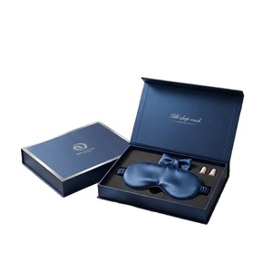 Custom Eye Mask <b>Gift</b> <b>Box</b> with Lid <b>White</b> Cardstock Gold Stamping Factory Direct Small Batch Rapid Sampling Printing - Product Image 2
