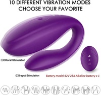 Beliebter Paar-Vibrator mit Fernbedienung, Doppel-Vibratoren, Tragbarer Dildo, Vagina-Klitoris-Stimulator, Vibrator-Sexspielzeug für Frauen