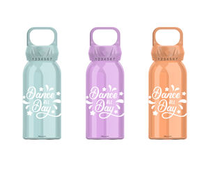 Botella de agua Tritan portátil sin BPA con candado deportivo y pajita para beber directamente, nuevo diseño para estudiantes y acampada - Product Image 1