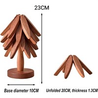 Tapis isolant en bois résistant à la chaleur, sous-plat de luxe léger en bois de hêtre, résistant aux hautes températures, pour table de Noël
