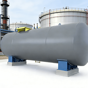 Réservoir d'air horizontal en acier au carbone sur mesure - Haute résistance, résistant à la corrosion, pression maximale de 2 MPa, <span class=keywords><strong>longueur</strong></span> de 5 m - Product Image 3