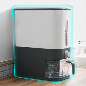 Contenedor de Alimentos de Grado Alimenticio, Personalizado, de Cocina, Estilo Nórdico, con Inyección Automática, de Polipropileno, para Almacenamiento de Alimentos para Mascotas, 10-20 L, Rectangular, para Cereales y Arroz - Product Image 3