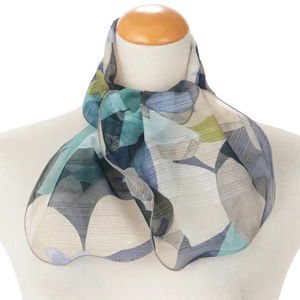 Wholesale Women's Lightweight Polyester Scarves Shawls Italy Style Hand-Painted Pattern Breathable Fashion <b>Sunscreen</b> Protection - Product Image 2