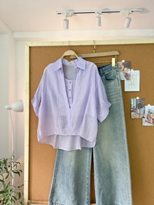 A710 เสื้อเชิ้ตแขนสั้นผ้าชีฟองสำหรับผู้หญิง – เหมาะสำหรับเสื้อเชิ้ตลำลองสีสันสดใสในฤดูร้อนสไตล์ฤดูใบไม้ผลิฤดูร้อน - Product Image 4