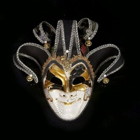 2024 masques de balle d'halloween pour hommes faits à la main exclusifs fissures créatives peinture en aérosol nouvel an fournitures de fête promotionnelles