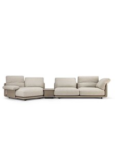 Luxury Italian Design Modular Deep <b>Sofa</b> Ultra Soft Leather Upholstered Sectional <b>for</b> Villa Living Room Project - Product Image 6