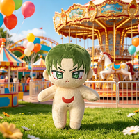 Fabricant de poupées en peluche OEM personnalisées de 20 cm, visage brodé, poupée nue, super douce, jouet d'idole Kpop