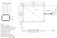 8.4 pouces 4-Fil Résistif Écran Tactile VS084TP-A1 4pin 0.5mm Fond de Contact