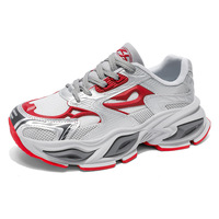 Baskets Chunky Dad pour Hommes, Personnalisables OEM, Tige en Maille et Cuir Synthétique Patchwork, Semelle Plateforme Épaisse, Chaussures de Sport Décontractées Rétro Tendance