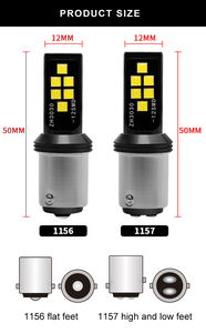 Luces LED de freno para coche, lámparas de reserva, DRL Canbus 12smd P21W BA15S <span class=keywords><strong>1157</strong></span> P21/5W <span class=keywords><strong>BAY15D</strong></span> T20 7440 W21W T15 BAU15S 3030 Chips - Product Image 5