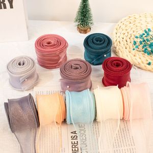 Ruban en tulle léger Evergreenwrap de 4 cm, en rouleau, pour emballage floral, accessoires pour cheveux <span class=keywords><strong>et</strong></span> décoration de cadeaux - Product Image 4