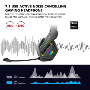 Tai Nghe Trùm Tai Rgb Có Dây Cho Game Thủ Cáp Chống Ồn Cho Nam Anc Tai Nghe Chơi Game Pc <span class=keywords><strong>Usb</strong></span> Aux Tai Nghe Chơi Game PS Có Micrô - Product Image 6