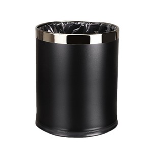 Round Flame Retardant Open Top Trash Can For Home Hotel KTV Living Room Bathroom Commercial Use - Product Image 2
