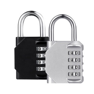 <span class=keywords><strong>Cadenas</strong></span> à combinaison à 4 roues en alliage de zinc pour extérieur, idéal pour salle de sport et salle de bain - Product Image 1