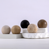 Bouchon de parfum à boule ronde en bois marron pour bouteilles en verre pour emballage de soins personnels