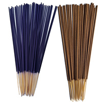Bâtons d'encens écologiques en bois de santal et de cèdre 100 + parfums Diffuseur en bois sans charbon de bois longue durée avec étiquette personnalisée Agarbatti