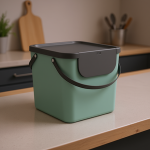 Rotho Waste Container Albula 10L With Lid And Handle For Kitchen Use - Product Image 3