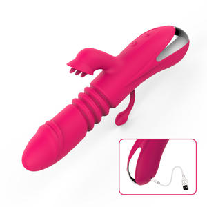 Delovetoy mainan seks dewasa silikon tongkat Vibrator kelinci penghisap berputar Stimulator 2 in 1 penjualan terbaik baru untuk wanita - Product Image 5