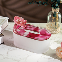 Nouvelle boîte à mouchoirs en cristal de style luxueux pour salon, boîte à serviettes pour table de salle à manger, décoration pour hôtel, restaurant, maison