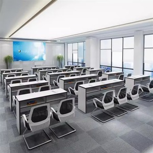Table et Chaise de Bureau Moderne Minimaliste <span class=keywords><strong>en</strong></span> Bambou pour Formation, Conférence, Organisation <span class=keywords><strong>Scolaire</strong></span>, Bureau, Salle de Tutorat - Product Image 3