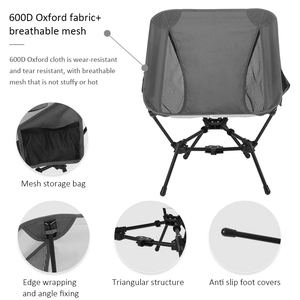 Hot Sale Custom Outdoor Steel Frame Compact Portable Ultralight Hiking <strong>Chair</strong> Folding Triangle Camping Moon <strong>Chair</strong> - Product Image 5