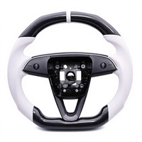 Volant chauffant en fibre de carbone avec poignées sport pour Tesla Model Y Juniper 2026+