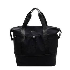 Bolsa de deporte de gran capacidad con logotipo personalizado, bolsa de deporte portátil para mujer, bolsa de gimnasio Rosa marrón para niñas, bolsa de viaje para gimnasio - Product Image 5