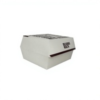 Boîte à hamburger en papier kraft biodégradable, écologique, résistante à la graisse, en matériaux recyclés, adaptée au micro-ondes, jetable