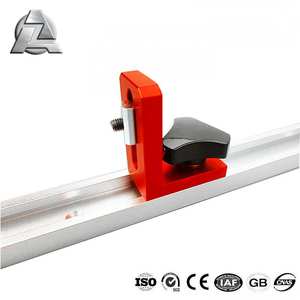 Mitre Ttrack Stop T Slot T Tracks Travail du bois DIY Supports coulissants Type T-tracks <span class=keywords><strong>Menuiserie</strong></span> T-slot Connecteur Rail Chute Backing - Product Image 6