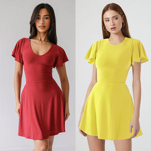 Re Mcgreen Star nuovo arrivo abito Casual in tinta unita vestito da donna <span class=keywords><strong>abbigliamento</strong></span> donna - Product Image 6