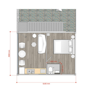 El proveedor ofrece casas móviles prefabricadas de lujo, casas de contenedores de paquete plano de Villa listas, diseño de suelo plano 2 en 1, acero barato - Product Image 6