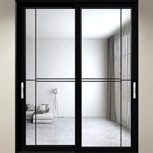 Puerta y ventana corredizas de aluminio antitifónicas con doble acristalamiento aislante, impermeables y resistentes al viento, fábrica de Foshan - Product Image 1