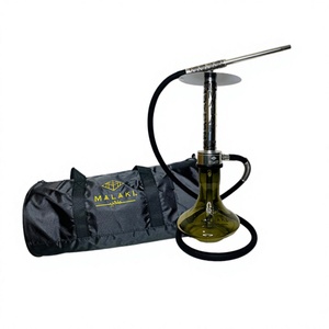 Ensemble de chicha Malaki Luxury Russian Olive Green Edition 45cm avec sac de transport - Vente en gros - Product Image 1