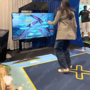 Tappetino da Ballo Interattivo con Sensore di Movimento LED, Attrezzatura <span class=keywords><strong>per</strong></span> Realtà Virtuale, Pavimento Fitness in PVC Resistente <span class=keywords><strong>per</strong></span> Bambini e Adulti, Uso Interno - Product Image 5